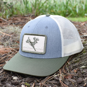 Deer Hunt Patch Heather Grey / Birch / Army Hat