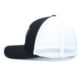 Duck Embroidered Black & White Hat