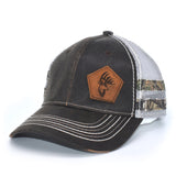 Bucks Logo Leather Patch Brown & Light Grey Hat