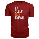 Eat Sleep Hunt Repeat Premium Tee - Independence Red / S - Short Sleeves