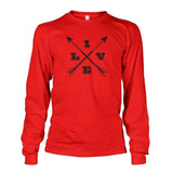 Live Arrows Design Long Sleeve - Red / S - Long Sleeves