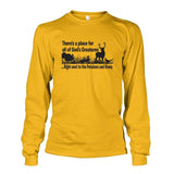 Theres A Place For All Of Gods Creatures Long Sleeve - Gold / S - Long Sleeves