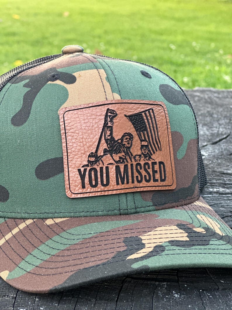 Trump Hat | You Missed | Make America Great Again Hat | Leather Patch Trump Hat
