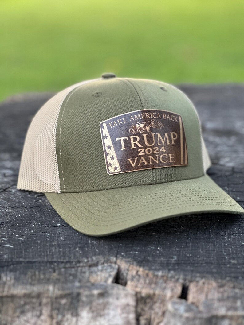 Trump Vance 2024 Hat | You Missed | Make America Great Again Hat | Leather Patch Trump Hat