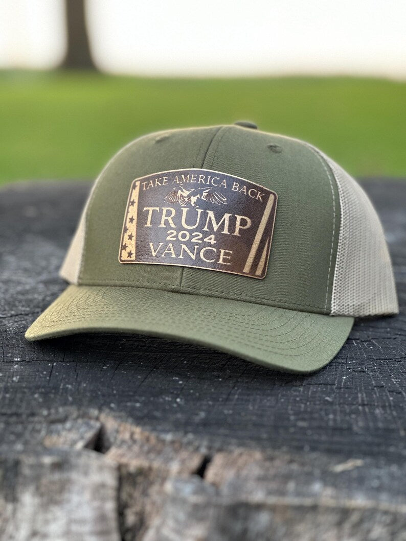 Trump Vance 2024 Hat | You Missed | Make America Great Again Hat | Leather Patch Trump Hat