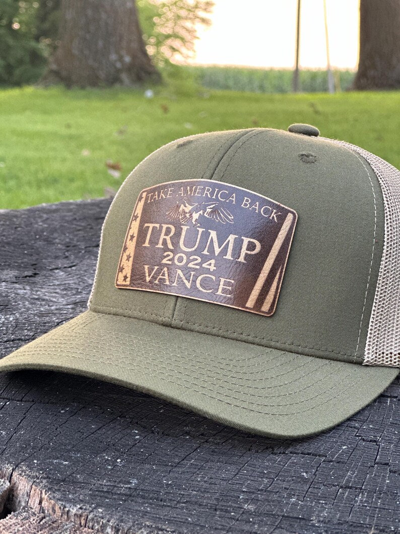 Trump Vance 2024 Hat | You Missed | Make America Great Again Hat | Leather Patch Trump Hat