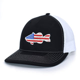 American Flag Large Mouth Bass Hat