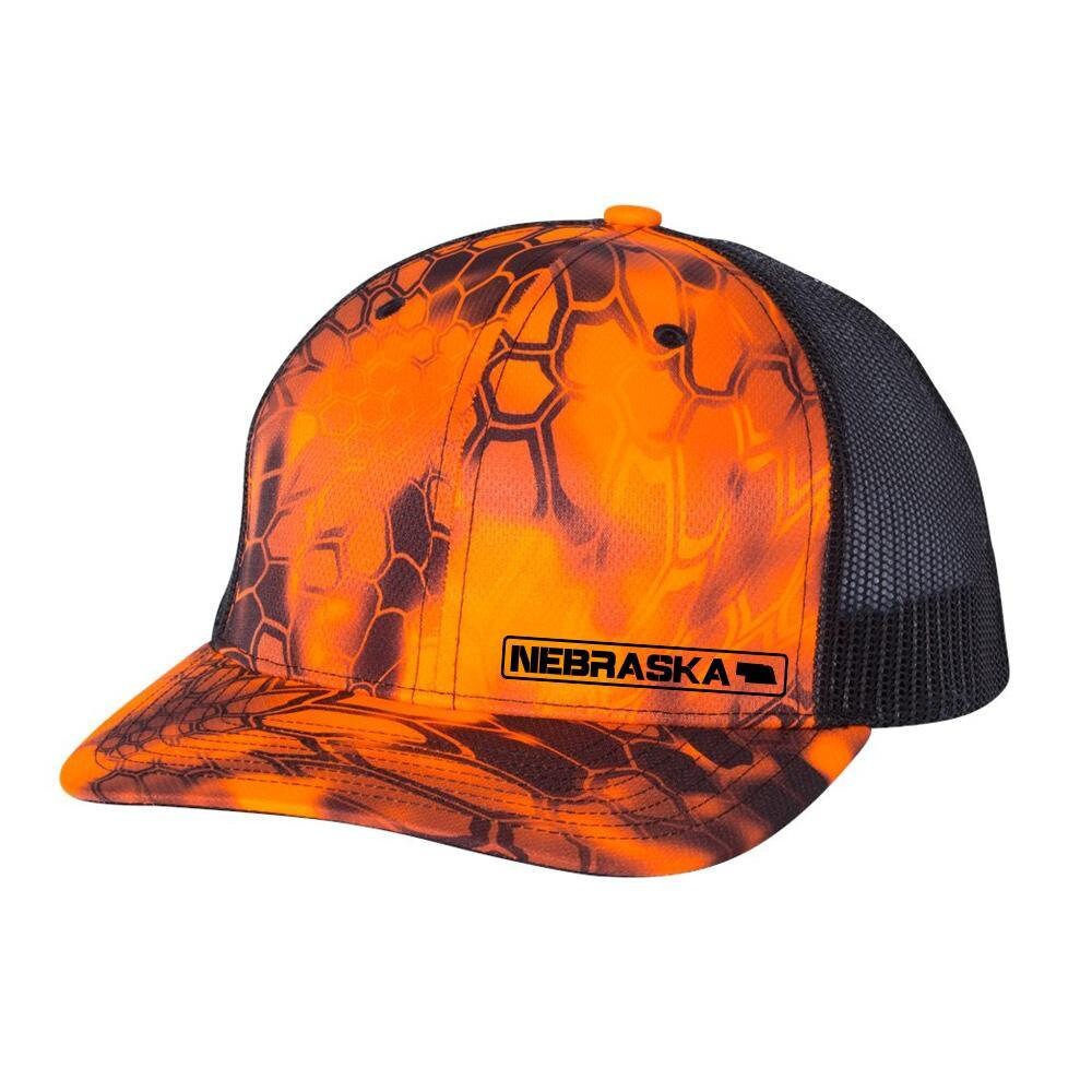 Nebraska State Hat - Inferno / Black