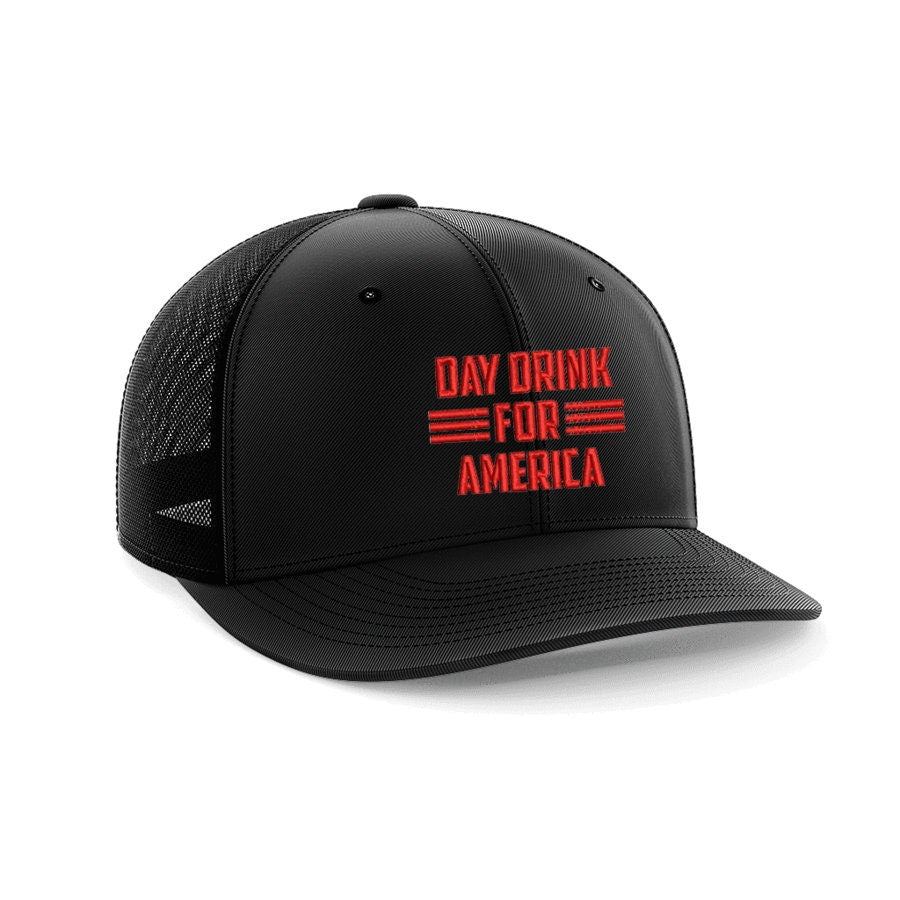 Day Drink For America Embroidered Trucker Hat