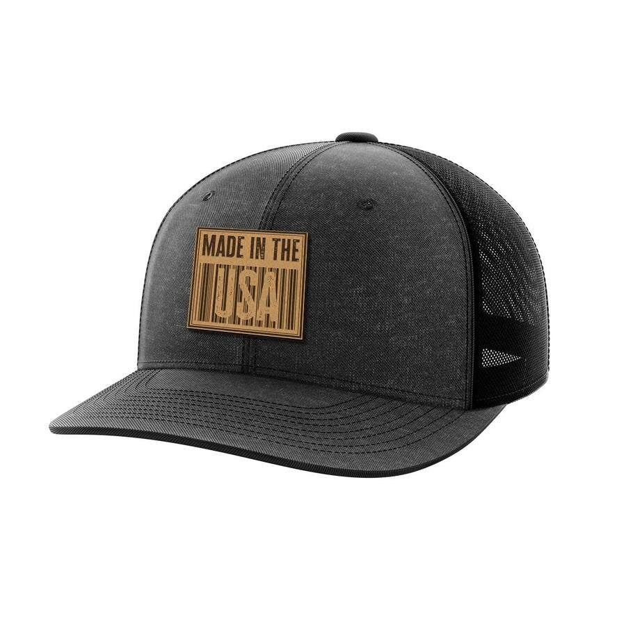 Made in The USA Leather Patch Hat