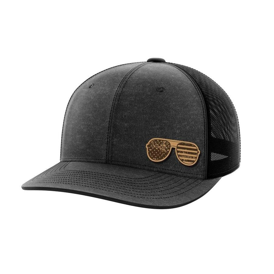 Sunglasses Leather Patch Hat