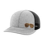 Sunglasses Leather Patch Hat