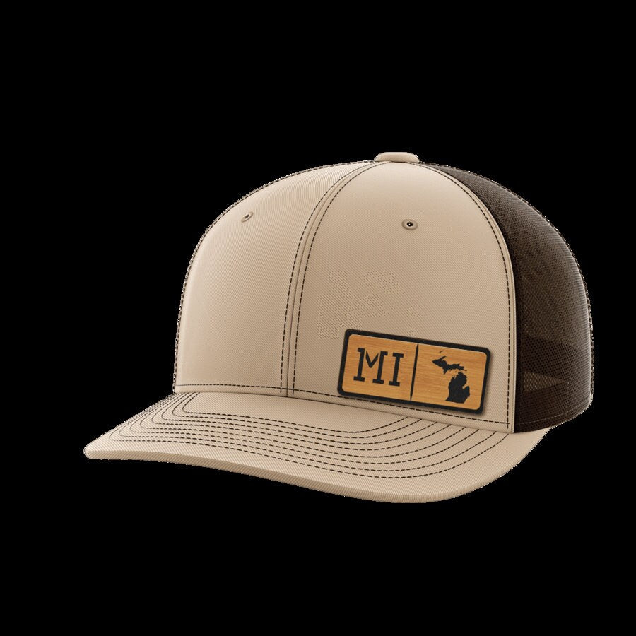 Michigan Homegrown Collection Leather Patch Hat
