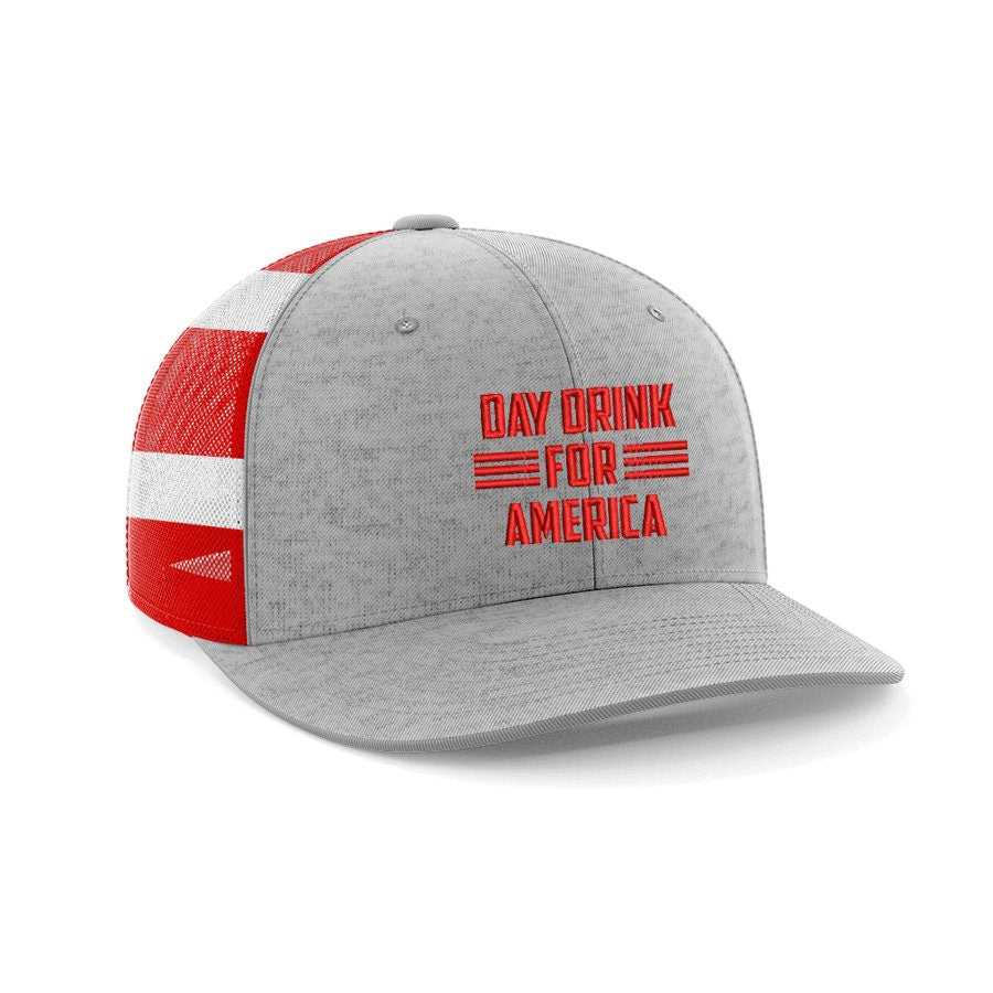 Day Drink For America Embroidered Trucker Hat