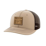 Made in The USA Leather Patch Hat