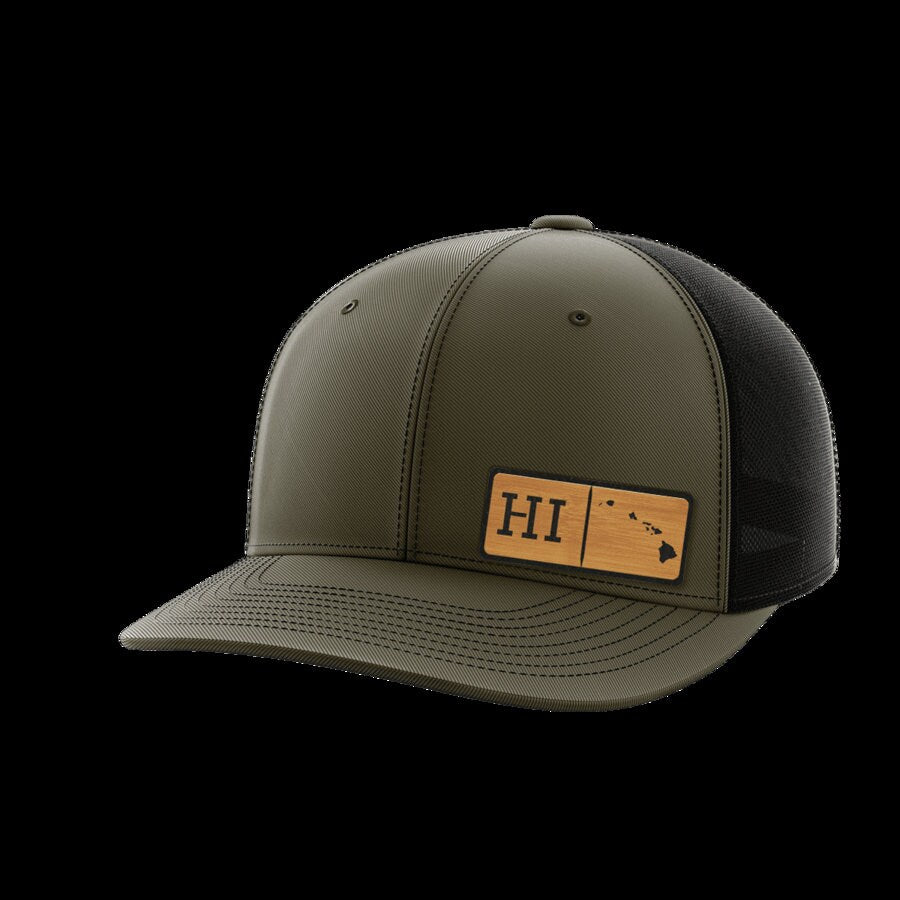 Hawaii Homegrown Collection Leather Patch Hat