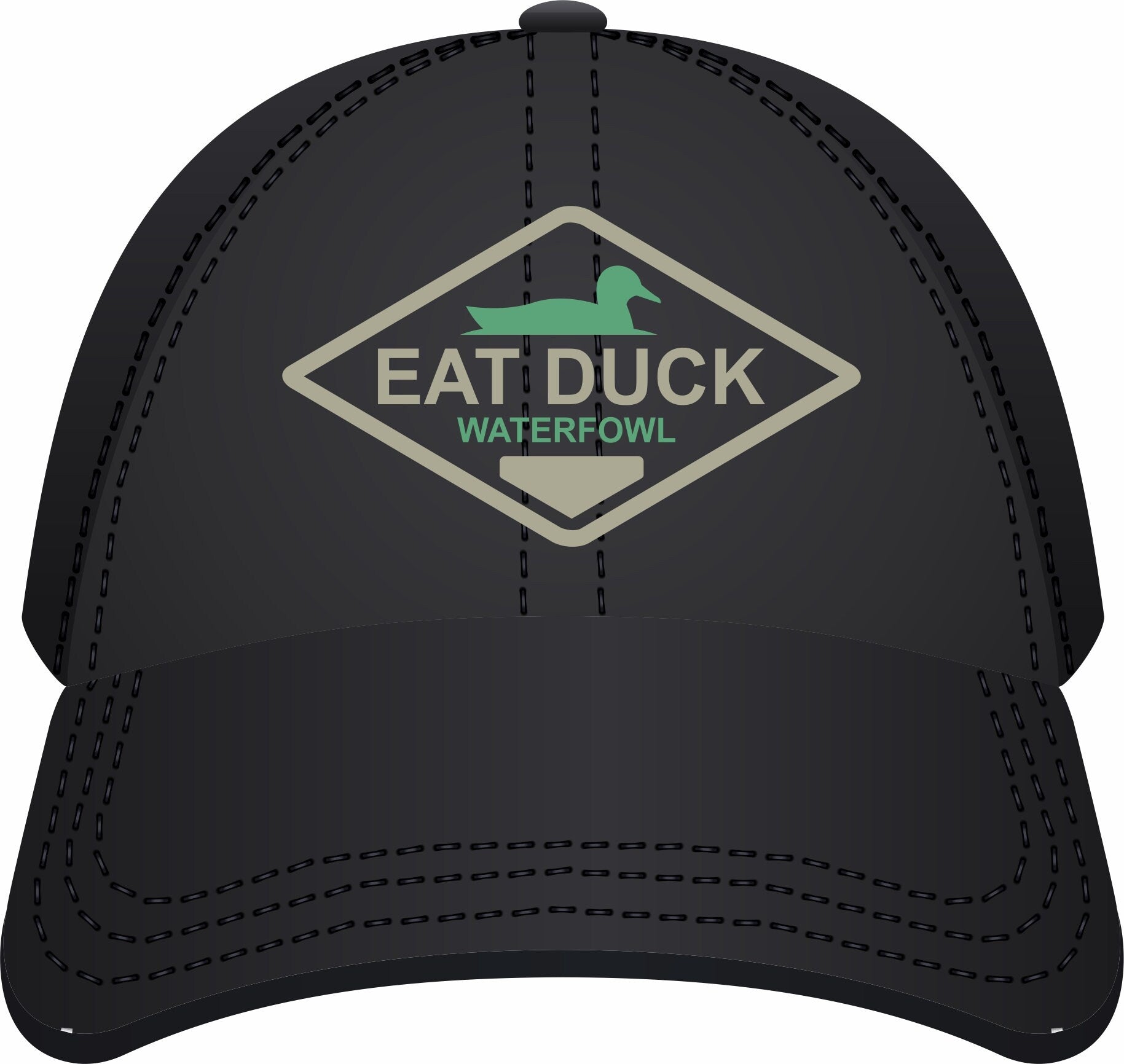Nebraska Eat Duck Hat - Animal Baseball Headwear, Embroidered Design Durable Hat - Duck Bird Icon Hat Snapback Black Hat, Duckie Lover Gift