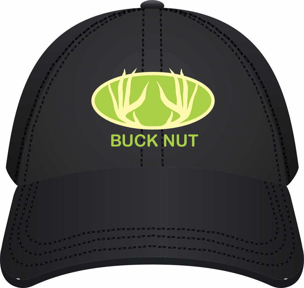 Buck Nut Hat Snapback Black