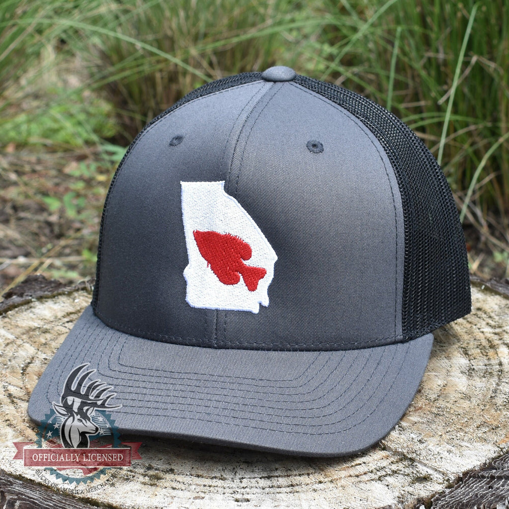 Georgia Crappie Fishing Hat - Charcoal / Black