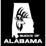 Bucks of Alabama State Decal