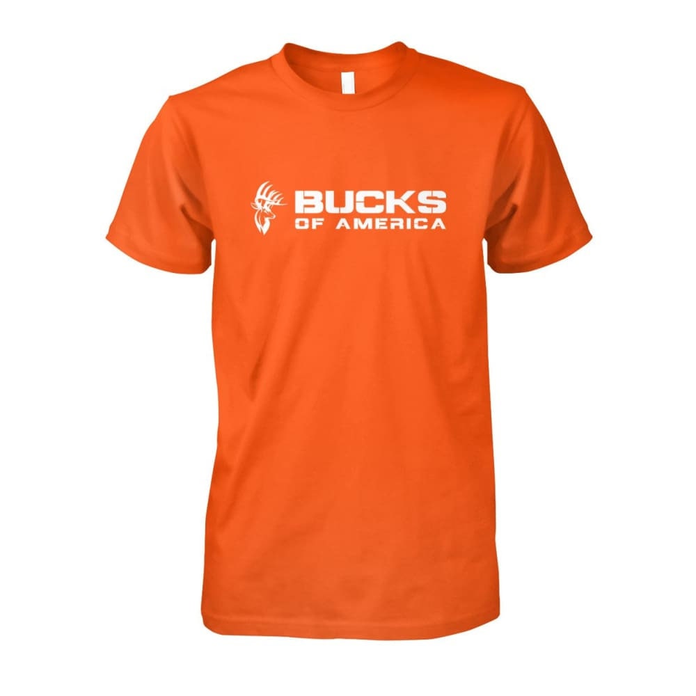 Bucks of America Signature Shirt White on Orange
