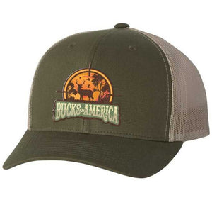 Bucks Of America Moss & Khaki Hat