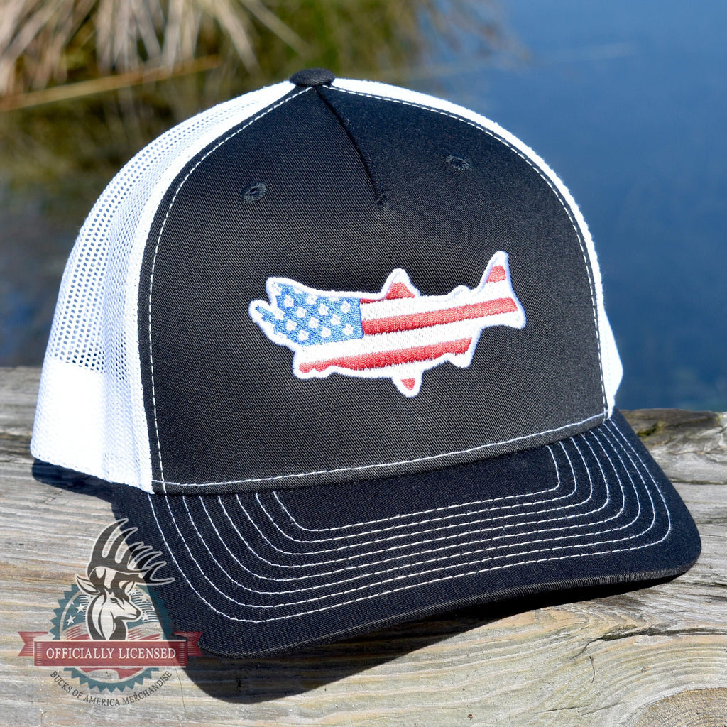 American Flag Salmon Hat
