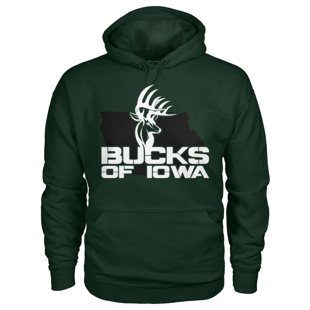 Bucks of Iowa Logo Gildan Hoodie