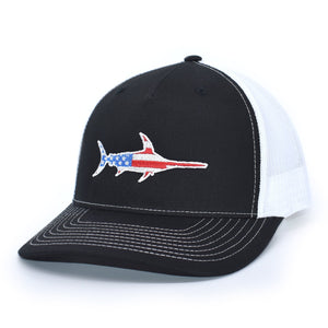 American Flag Marlin Hat