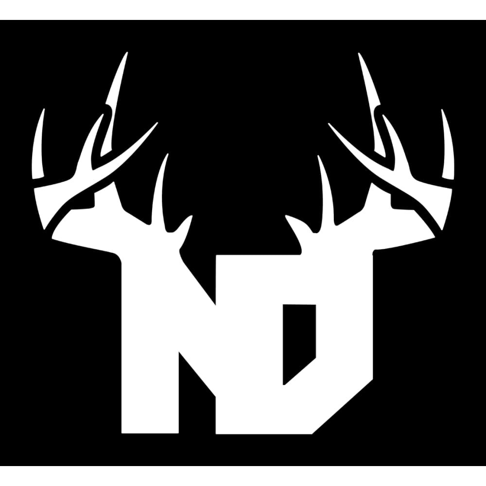 Bucks of North Dakota Decal - White
