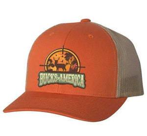 Bucks Of America Orange & Khaki Hat