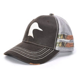 Duck Head Brown Camo Sport Frayed Hat