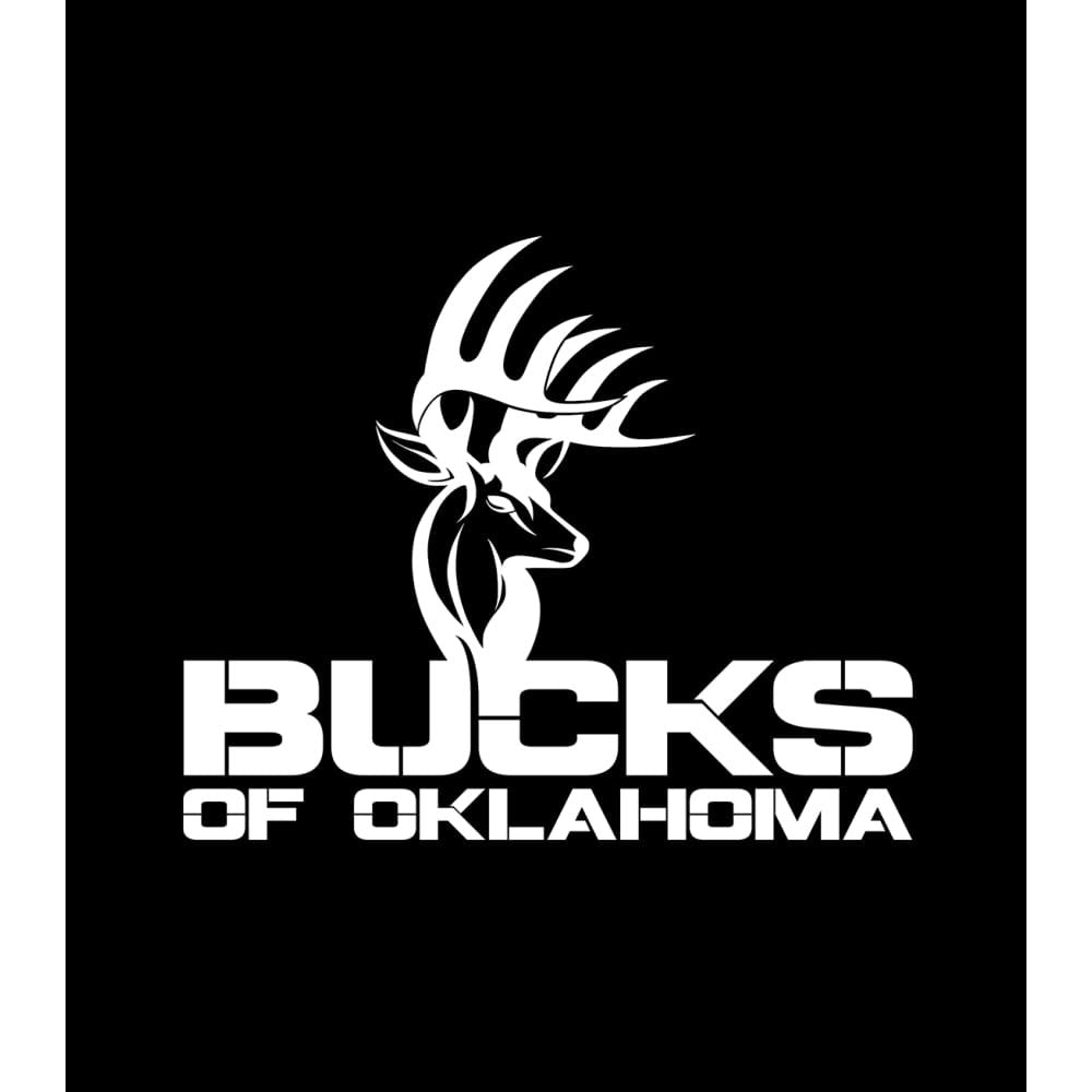 Bucks of Oklahoma Full Logo Decal - White