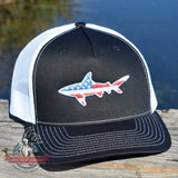 American Flag Shark Hat