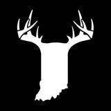 Bucks of Indiana State Antler Decal - White