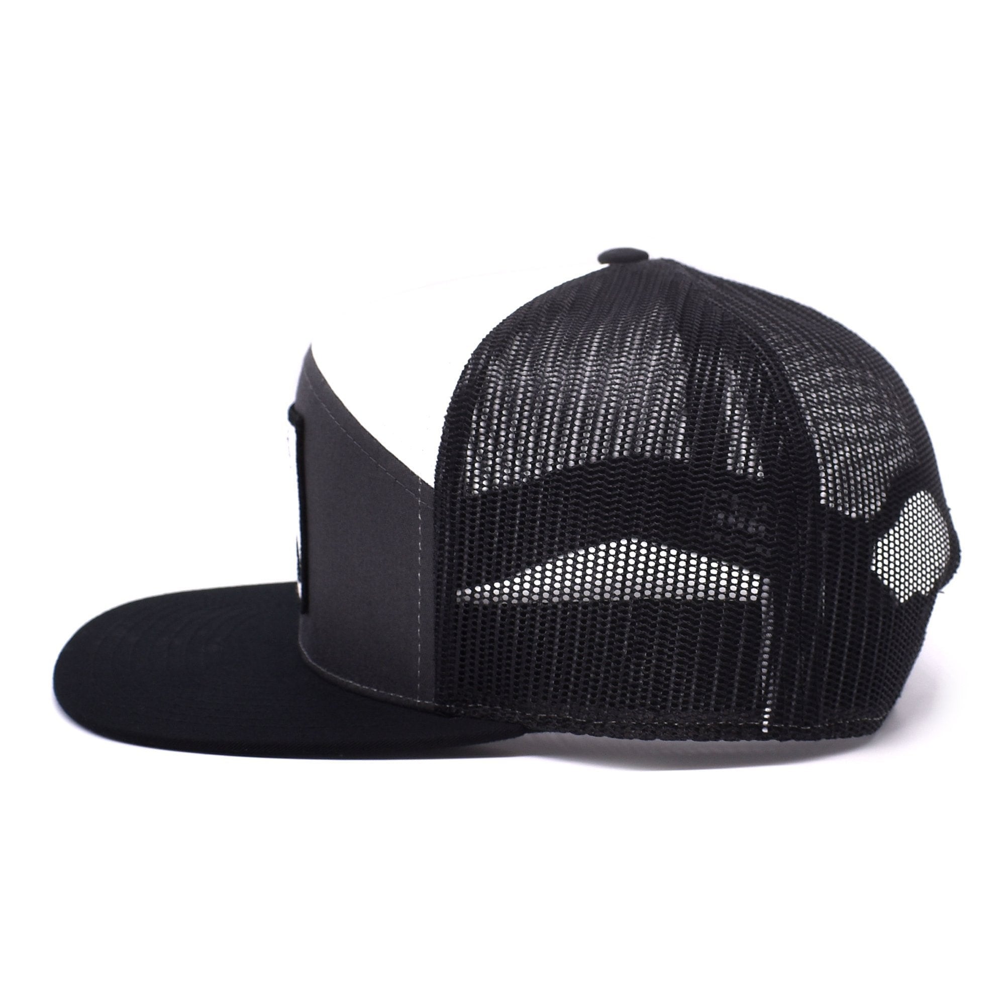 Duck Patch Charcoal, Black & White Hat