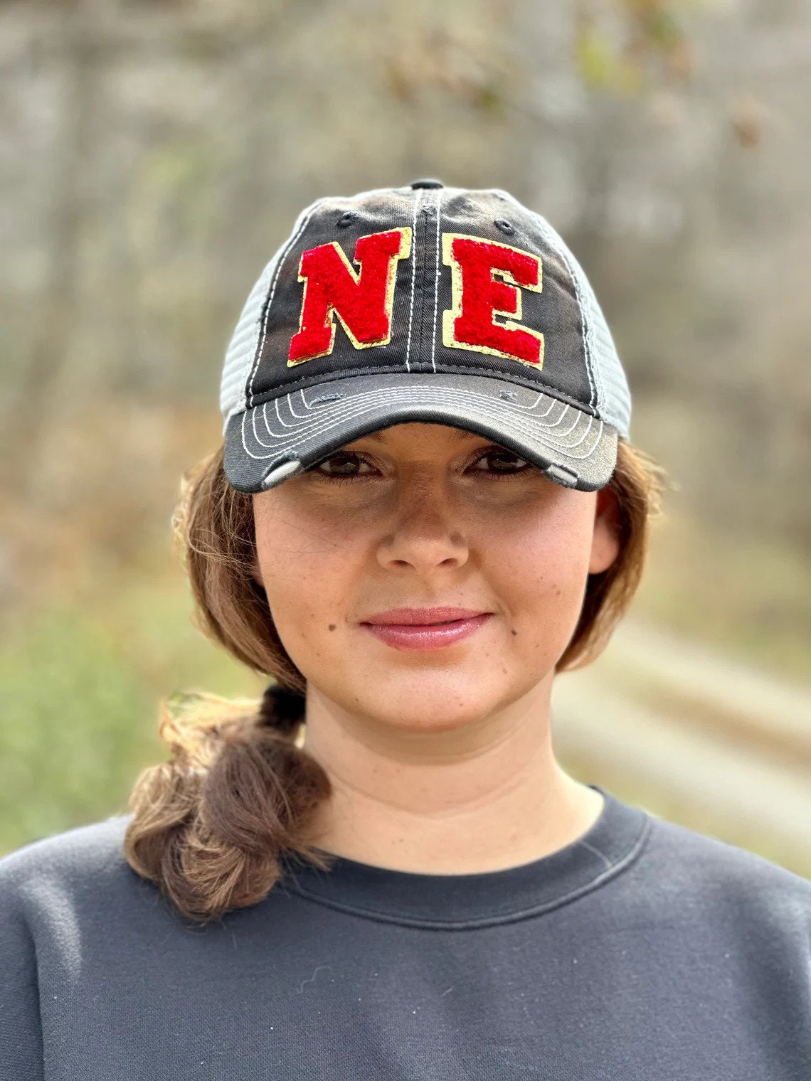 Nebraska Embroidered Hat | Nebraska Ladies Hat | Women's State Trucker Cap | Trendy State Hat | The Good Life