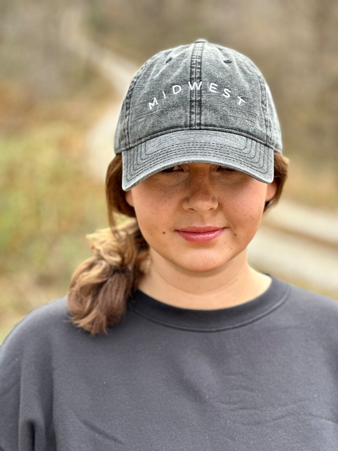 Simple Midwest Embroidered Hat | Midwest Ladies Hat | Women's State Trucker Cap | Trendy State Hat |