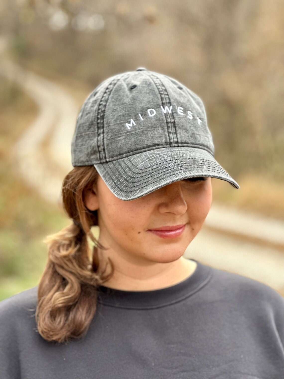 Simple Midwest Embroidered Hat | Midwest Ladies Hat | Women's State Trucker Cap | Trendy State Hat |