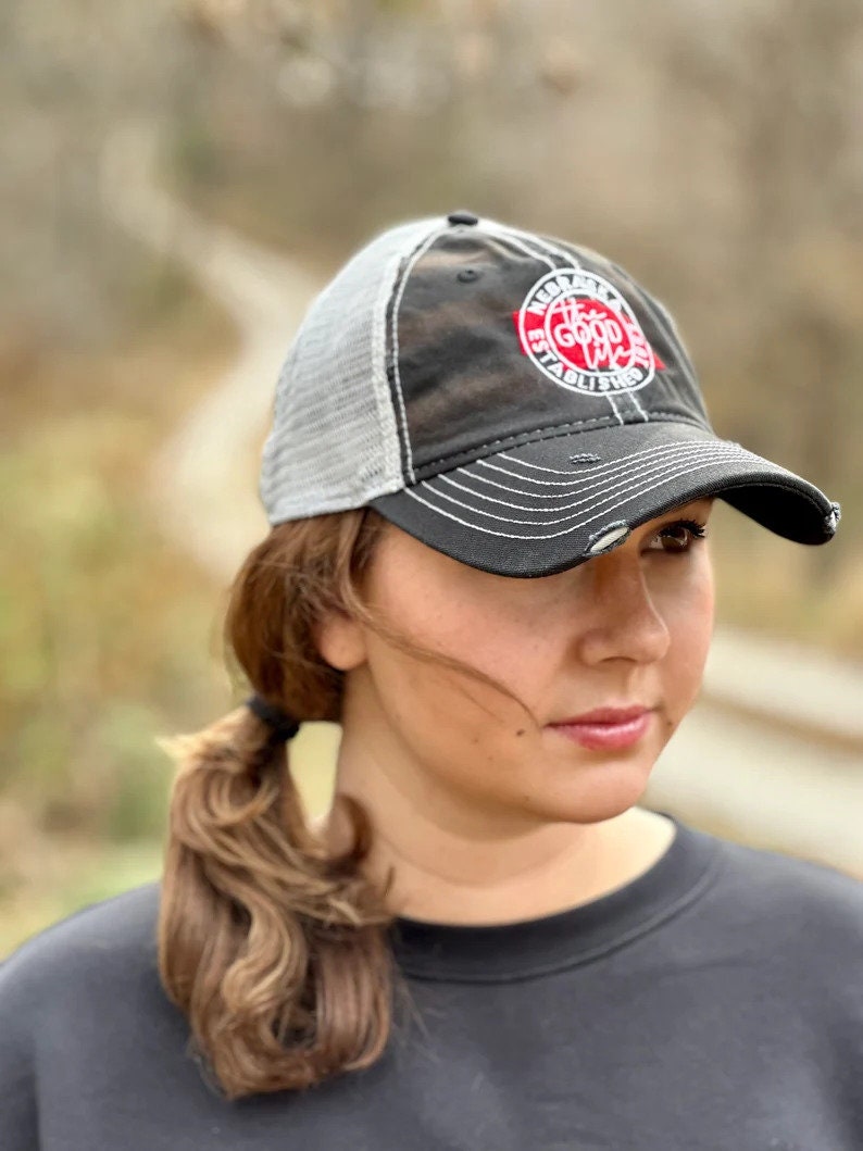 Nebraska The Good Life Hat | Nebraska Ladies Hat | Women's State Trucker Cap | Trendy State Hat | Mother | Gift