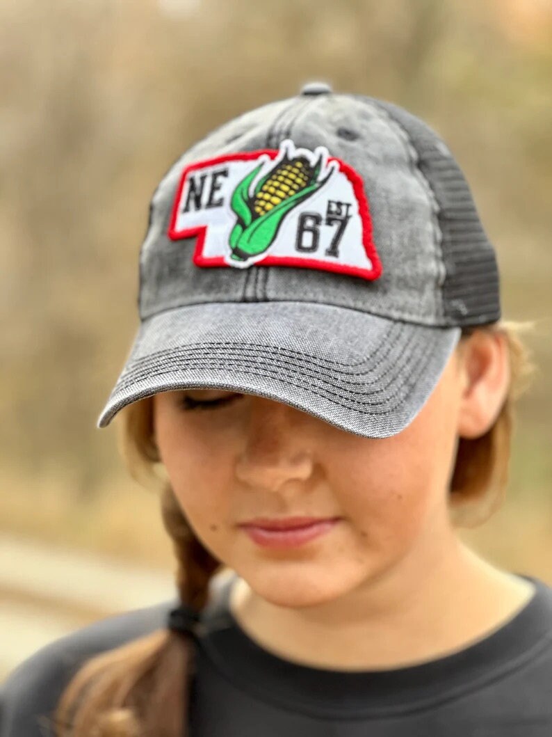 Nebraska Corn State Hat | Nebraska Ladies Hat | Women's State Trucker Cap | Mother | Gift