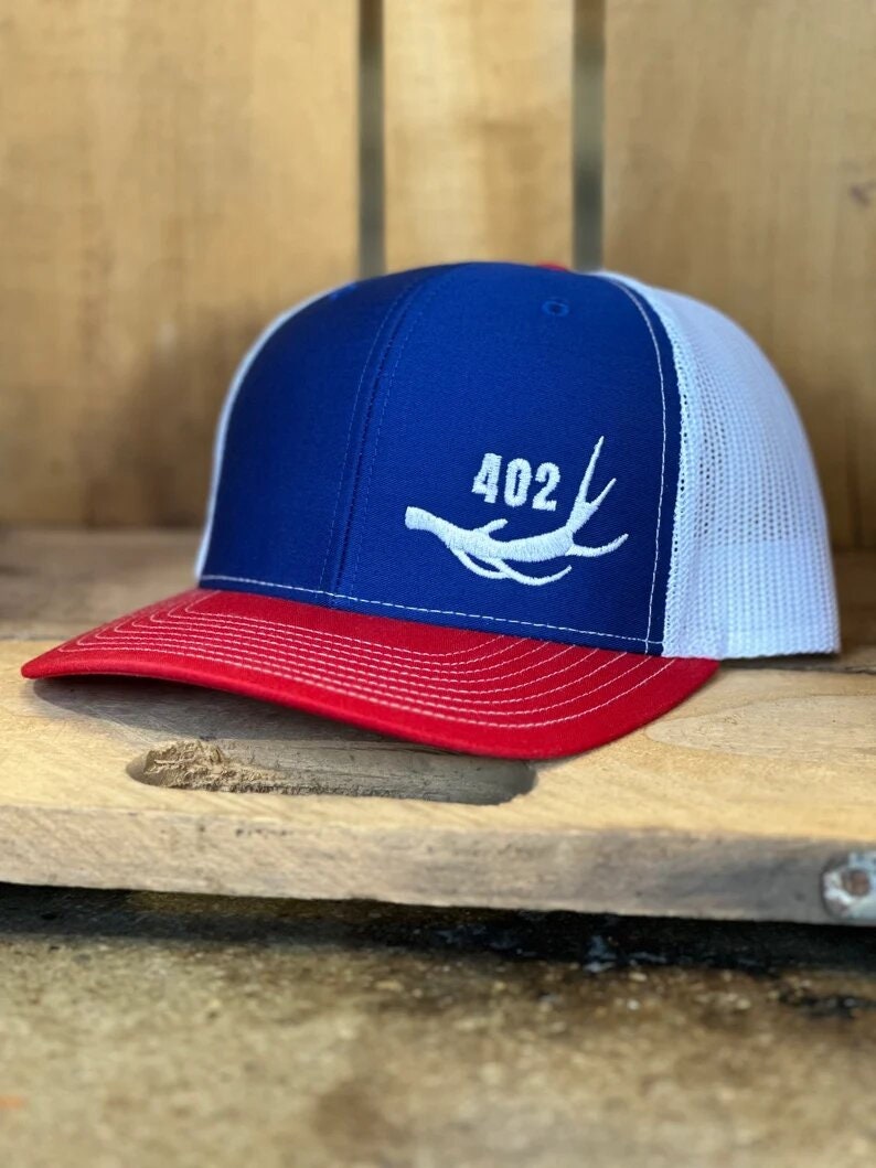 Elk Antler 402 Area Code Custom State Trucker Hat