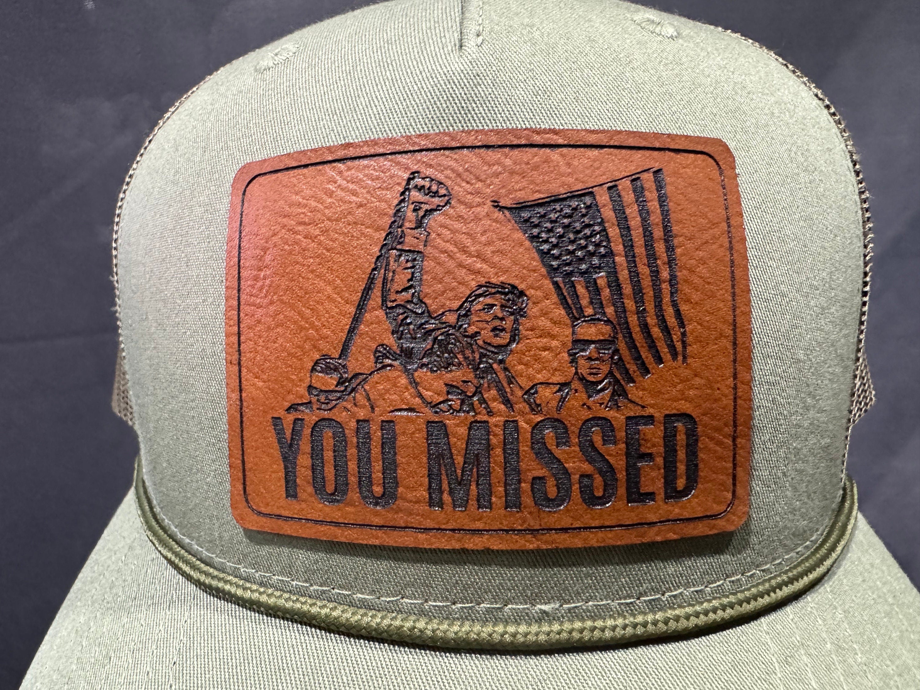 Trump 2024 “You Missed” Patch Hat - Fight, Fight, Fight