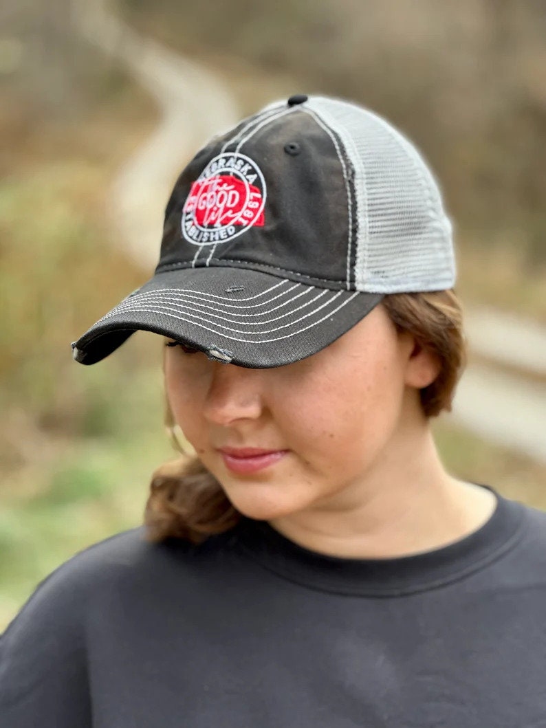 Nebraska The Good Life Hat | Nebraska Ladies Hat | Women's State Trucker Cap | Trendy State Hat | Mother | Gift