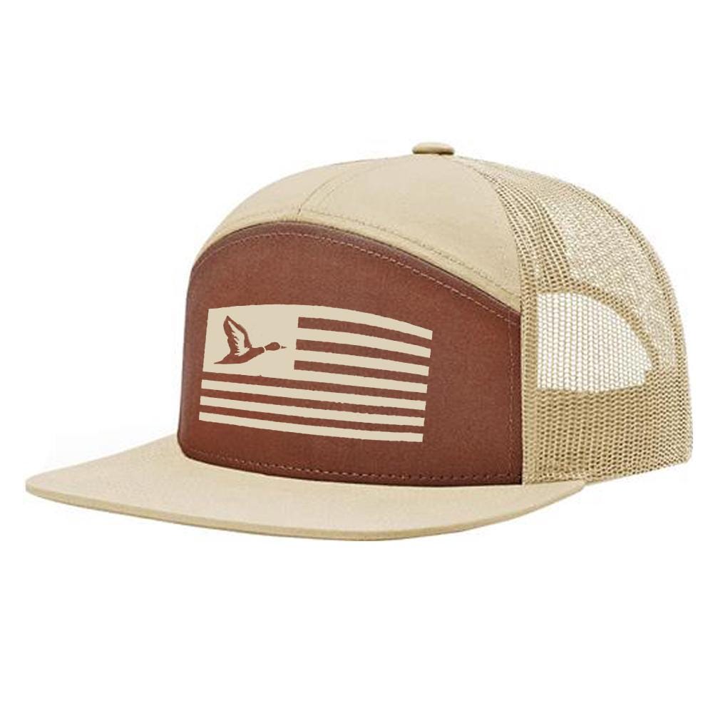Duck Hunting American Flag Hat - Hunt Hat - Hunter's gift - Waterfowl Hunting Hat - Gift for men, husband or boyfriends
