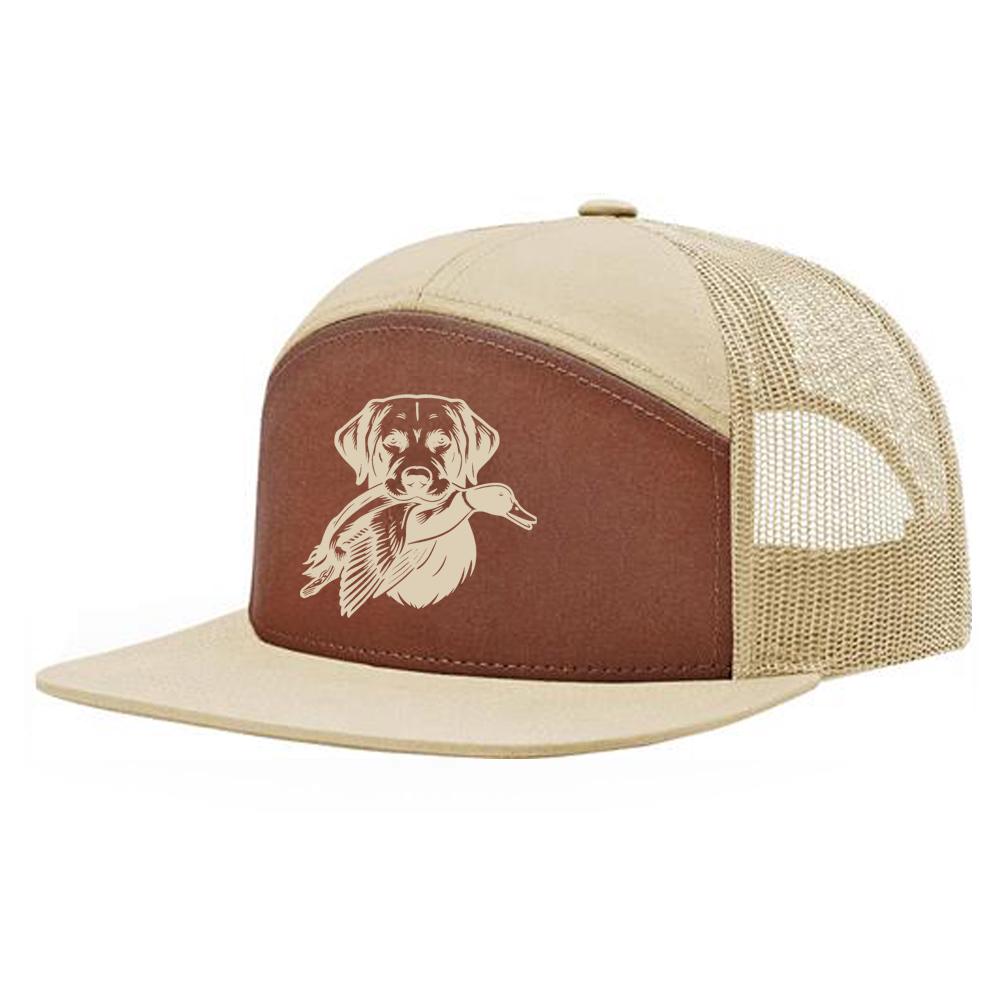 Duck Hunt Dog Brown/Khaki, Bucks of Nebraska 7 Panel Hat