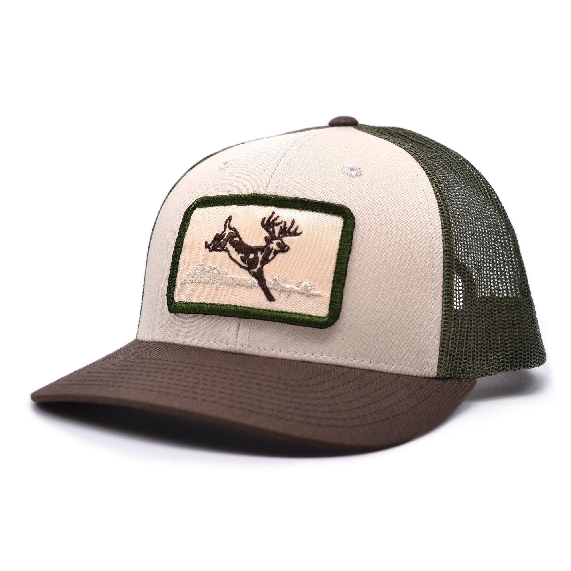 Deer Hunt Patch Tan / Loden / Brown Hat