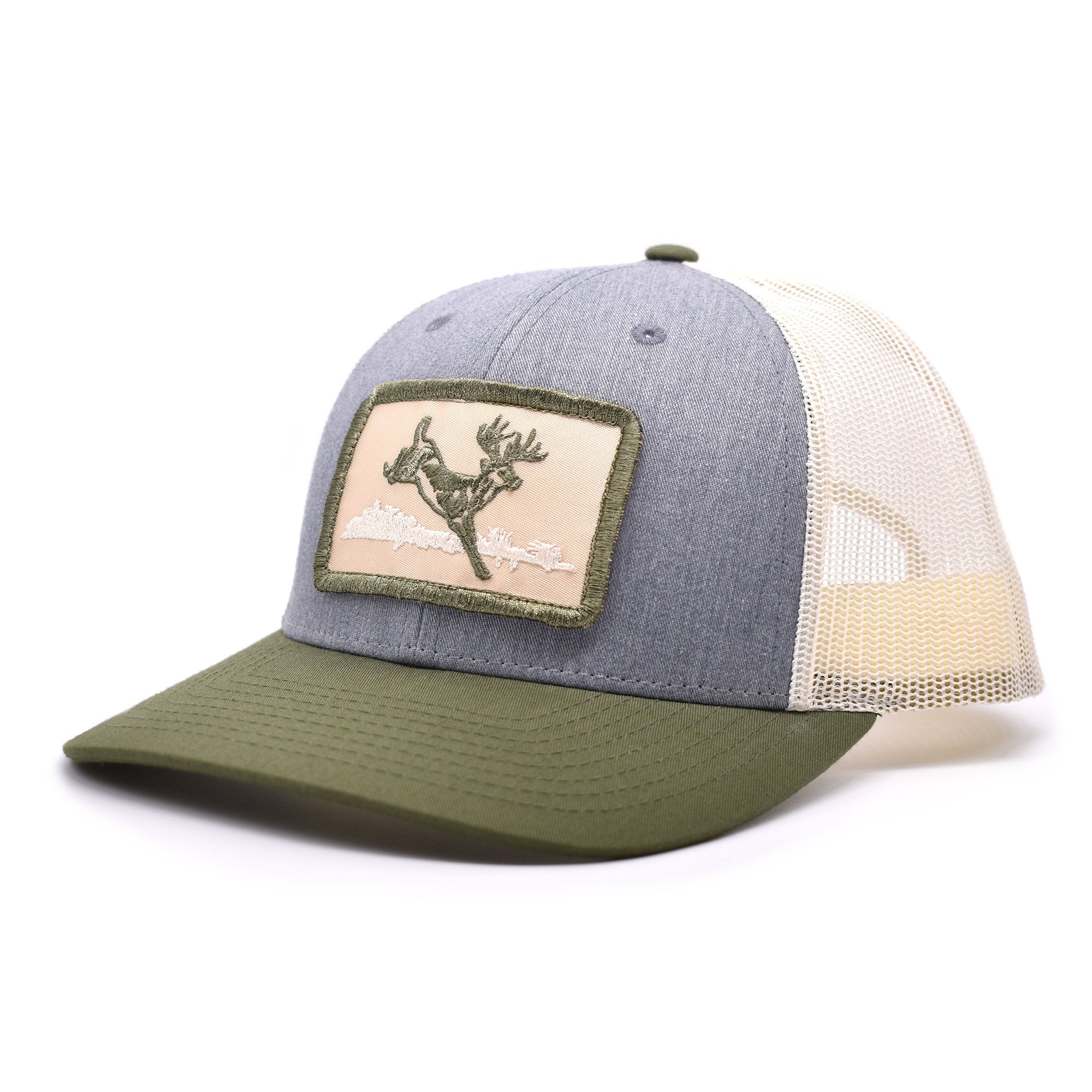 Deer Hunt Patch Heather Grey / Birch / Army Hat