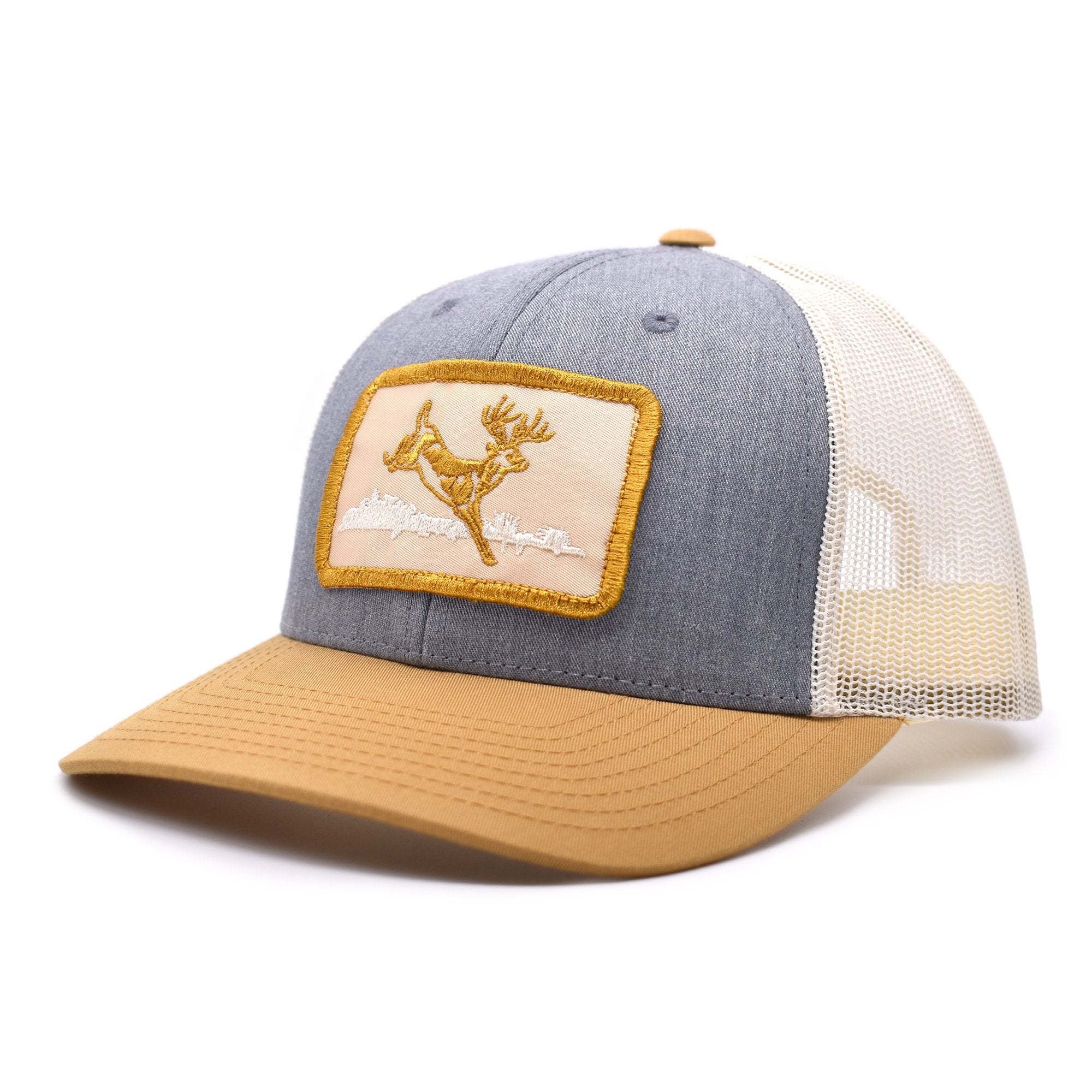 Deer Hunt Patch Heather Grey / Birch / Gold Hat