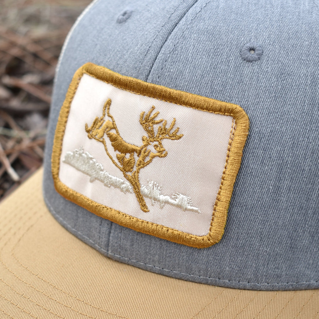 Deer Hunt Patch Heather Grey / Birch / Gold Hat